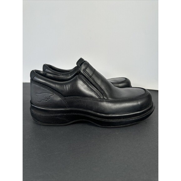 Red Wing Shoes 6646 Men’s 8 D Black‎ Leather Steel Toe Safety Slip On (01/13) - Picture 1 of 13